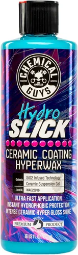 Chemical Guys WAC22916 HydroSlick SiO2 - Revestimiento cerámico de hipercera con aplicador de microfibra de grado premium, 16 fl oz (Paquete de 1)