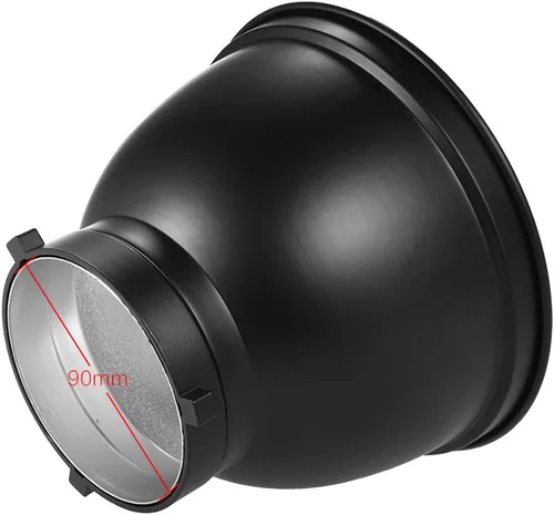 Miniatura 6 de Andoer Lámpara de difusor plano reflector estándar de 7 pulgadas con rejilla de panal de 60° para montaje Bowens para Flash Studio Strobe Speedlite