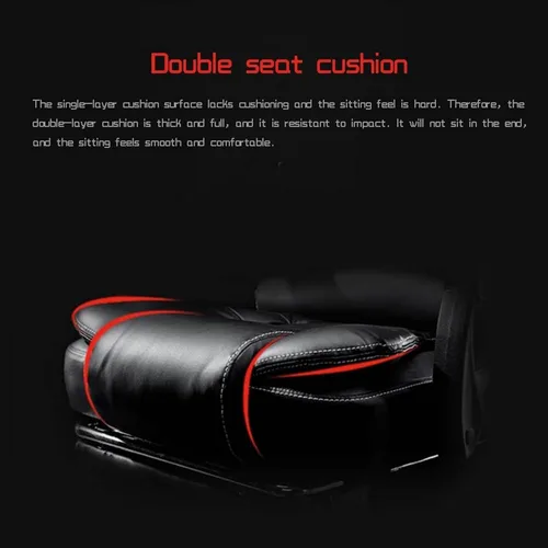Miniatura 4 de Sillas de juegos con reposapiés, silla ergonómica de videojuegos para adultos, silla de oficina de computadora estilo carreras con soporte lumbar