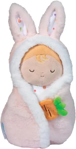Douglas Pink Garden Baby Bunny Hug | Primera muñeca suave y tierna para bebés, bebés y niños pequeños | 10 pulgadas de alto