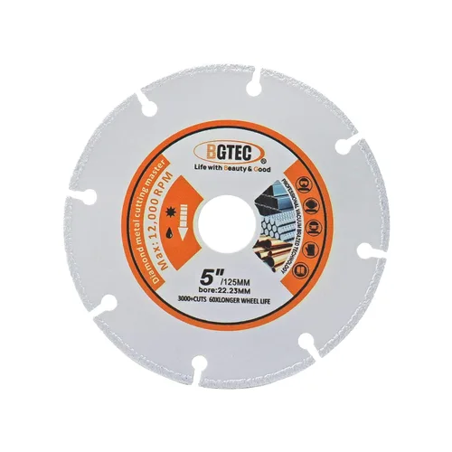 Miniatura 16 de BGTEC Disco de corte de metal de diamante, hoja de diamante de 4 pulgadas/4.134 in para cortar metal de carburo, aleaciones, hierro, acero inoxidable