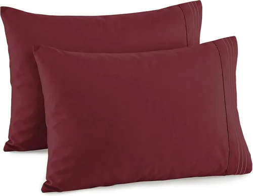 Miniatura 9 de Elegant Comfort Juego de fundas de almohada de 2 piezas de calidad hotelera, lujosas y suaves fundas de almohada de calidad egipcia de 1500 hilos