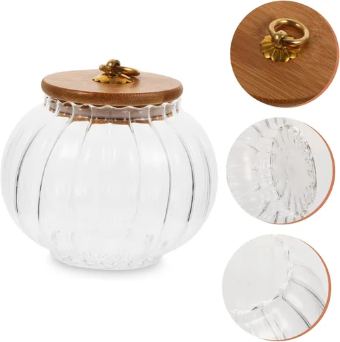 Miniatura 2 de BESTOYARD Tarro de cristal de calabaza 3pcs Cereales Pasta