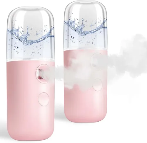 Miniatura 12 de GIVERARE Nano Vaporizador Facial, Mini Vaporizador de Mano, Vaporizador Recargable por USB, Tanque de Agua Visual de 30ml, Hidratante y Humectante