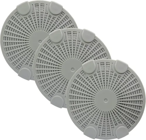 Hydro Cell A200 - Filtro humidificador con carbón activado compatible con BONECO y AIR-O-Swiss Humidificador ultrasónico, paquete de 3, color gris