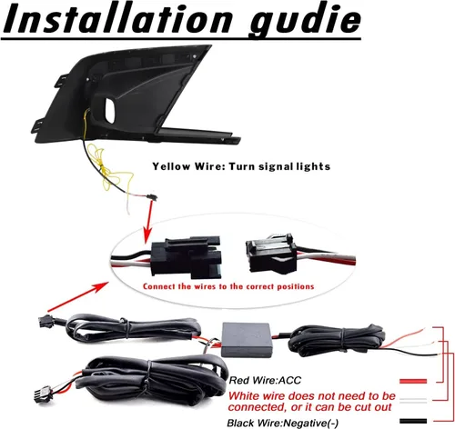 Miniatura 2 de Switchback - Lámpara LED antiniebla frontal blanco/ámbar, lámpara secuencial diurna de funcionamiento, característica de señal de giro LED