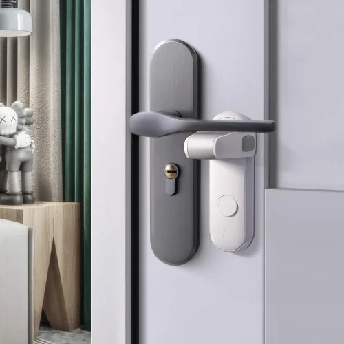EUDEMON Cerradura de palanca de puerta a prueba de niños, cerradura de manija de puerta de seguridad para bebé, fácil de instalar y usar, adhesivo