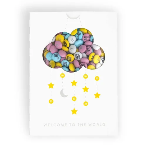 Miniatura 16 de M&M’S World Favors de Chocolate al Leche para Niñas, 20 Paquetes de 0.75oz cada uno con M&M’S Rosados y Blancos para Fiestas de Revelación