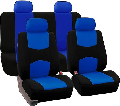Miniatura 41 de FH Group - Juego de fundas de asientos para automóvil, de tela beige, para SUV, sedán y camioneta, para asientos de respaldo bajo con reposacabezas