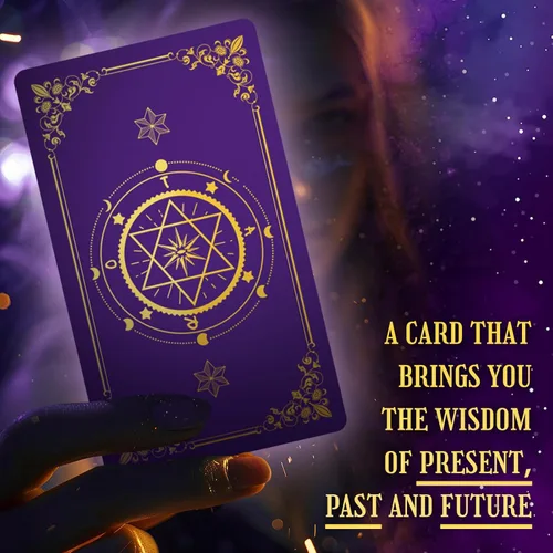 Miniatura 5 de Hihealer Baraja de 78 Cartas de Tarot con Libro Guía y Bolsa de Transporte de Lino, Cartas de Tarot Clásicas Originales para Principiantes a