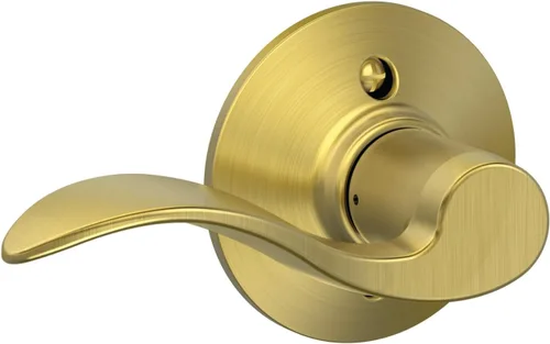 Miniatura 165 de SCHLAGE - Manija de puerta Accent con cerradura de paso libre para pasillo y armario en bronce antiguo - F10 ACC 716 Bronce Envejecido