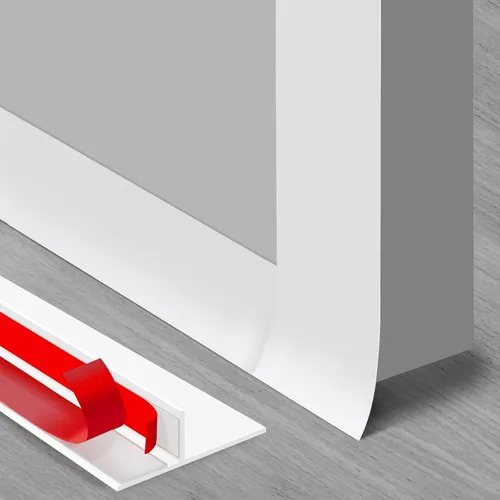 Tira de sellado de silicona en forma de T para puertas y ventanas, tapón de tiro resistente a la intemperie de 20 pies, sello de espacio para lados