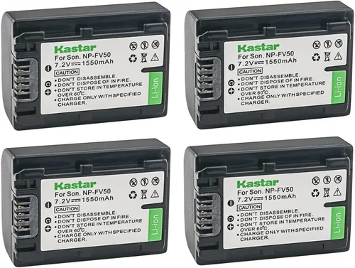 Miniatura 6 de Kastar Paquete de 1 batería de repuesto NP-FV50 para Sony NP-FV30, NP-FV40, NP-FV50, NP-FV70, NP-FV70A, NP-FV90, NP-FV100, Sony BC-TRV, BC-VH1