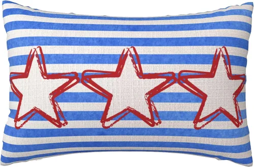 Miniatura 15 de Fundas de almohada de lino del 4 de julio de 1776, funda de almohada de lino para el Día de la Independencia, decoración de funda de almohada