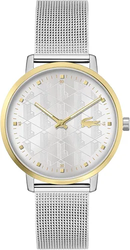 Lacoste Crocorigin Women's 2H Quartz Watch, Stainless Steel, Fashion Wristwatch, Water Resistant up to 3 ATM30 Meters