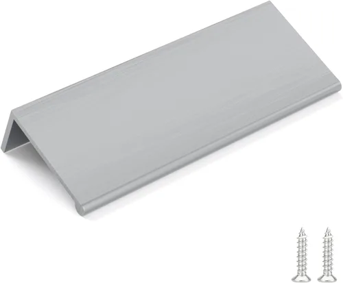 Miniatura 11 de Goldenwarm - Paquete de 10 tiradores negros de 2-1/2 pulgadas con borde de dedo, tiradores para cajones de cocina, color negro mate, manijas