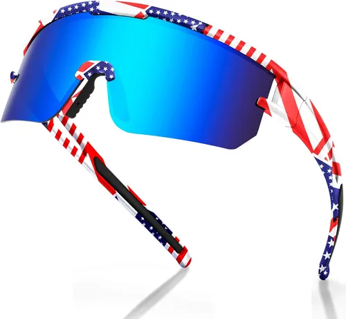Miniatura 10 de AVV Gafas de sol de béisbol polarizadas UV400 para hombres, mujeres y jóvenes, gafas de sol para correr, deportes, pesca y bicicleta