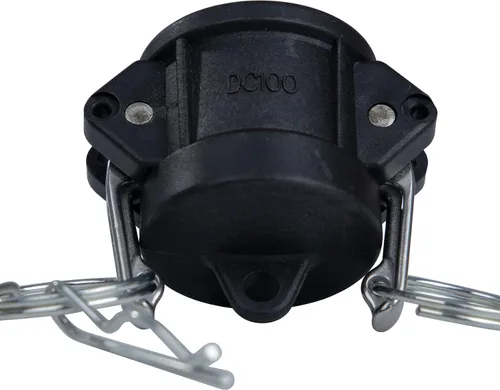 2 piezas de accesorios de polipropileno Camlock (1 pulgada tipo DC) accesorios de Camlock estándar, tapón antipolvo, accesorios de bloqueo de leva