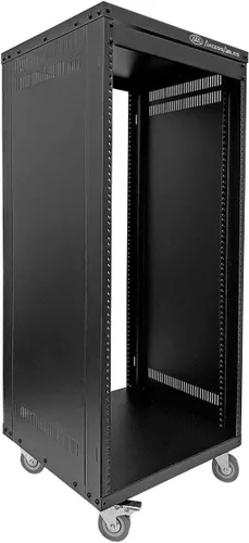 AxcessAbles RK 30U - Caja de gabinete de montaje en rack con ruedas giratorias compatible con los estándares de rack 10-32 (Estados Unidos 0.197 in