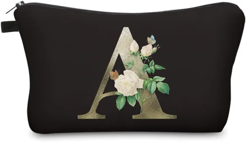 Miniatura 9 de Deanfun - Bolsa de maquillaje impermeable con diseño de mandala y flores, impermeable, espaciosa, cosmetiquera, bolsa de viaje ideal como regalo