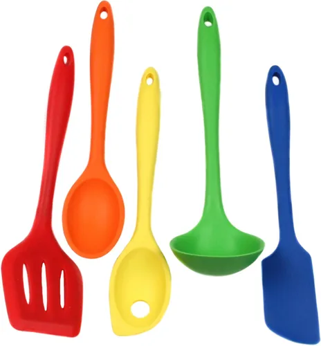 Miniatura 6 de Chef Craft Espátula angular de silicona premium, 11 pulgadas, azul
