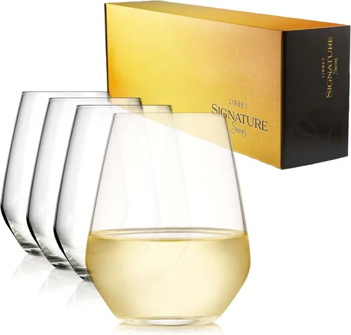 Miniatura 14 de Libbey Signature - Juego de 4 copas de vino tinto, sin costuras, de 24 onzas, para cabernet, merlot y más, copas de vino con tallo para todas