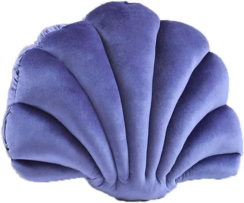 Miniatura 5 de Almohada decorativa de terciopelo SeaShell para cama, sofá, hogar, oficina, algodón