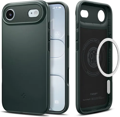 Miniatura 25 de Spigen Thin Fit MagFit Funda diseñada para iPhone 16 [Carcasa rígida] [Protección de grado militar] Compatible con MagSafe - Negro