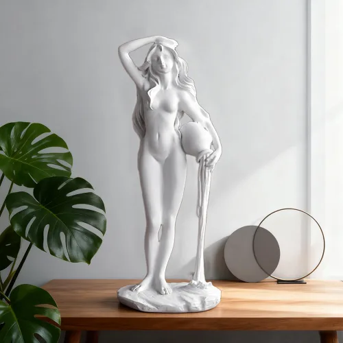 Estatua de cerámica de la diosa Venus, estatuas de diosa femenina, figuras de mitología griega romana para sala de estar, dormitorio, estudio y