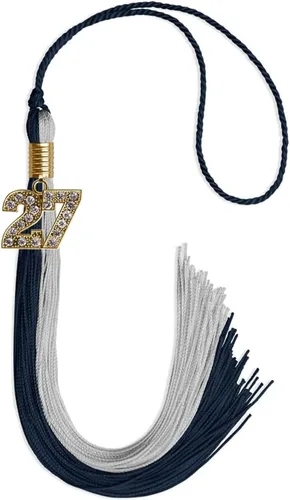 Miniatura 142 de Endea Graduation Borla de doble color con dije dorado (negro/oro brillante, 2022)