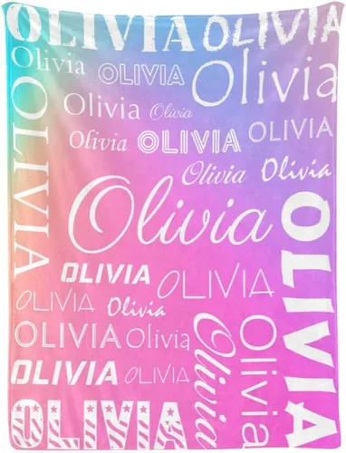 Miniatura 20 de Manta de bebé personalizada con nombre, manta personalizada con nombre, manta personalizada para adultos, niños, cumpleaños, Navidad, Día