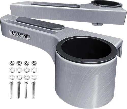Miniatura 6 de Reposabrazos de carrito de golf de color titanio – Reposabrazos para carrito de golf con portavasos para Club Car Yamaha y EZGO Accesorios