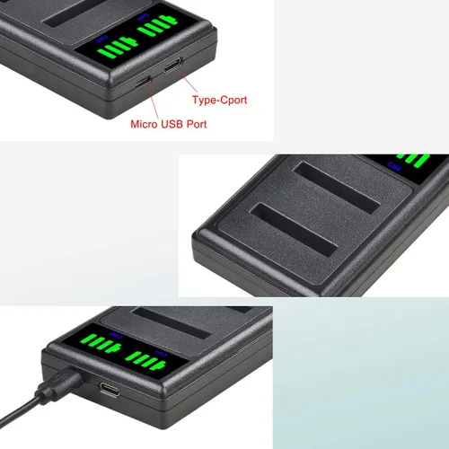 Miniatura 8 de Tectra Paquete de 2 baterías NB-11L NB-11LH + cargador dual LED para Canon PowerShot ELPH 110 HS, ELPH 130 HS, Elph 360 Elph 350 Elph 340 Elph 190