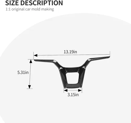 Miniatura 6 de Linskip Moldura de volante compatible con Jeep Grand Cherokee L 2021-2024 y Grand Cherokee 2022-2024, funda para volante para Jeep Grand Cherokee L