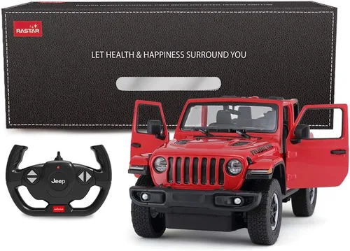Miniatura 7 de RASTAR Coche de Control Remoto Todo Terreno, 1:14 Jeep Wrangler JL RC Vehículo de Carrera Todo Terreno, Vehículo de Juguete para Niños y Adultos