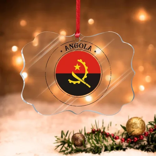 Miniatura 26 de Adorno de árbol de Navidad de Bahamas, bandera de las Bahamas, adornos acrílicos para decoraciones de Navidad, bandera nacional, recuerdo del país