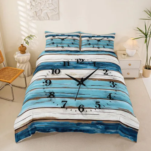 Miniatura 48 de Erosebridal Funda de edredón de ancla náutica, juego de ropa de cama con brújula oceánica, tamaño individual para niños, adolescentes, adultos