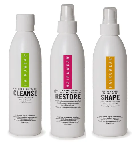 Miniatura 3 de Kits de champú y acondicionador para el cuidado de la peluca: limpieza de 8 onzas, Rstore, rizos o control, peine de dientes anchos o soporte