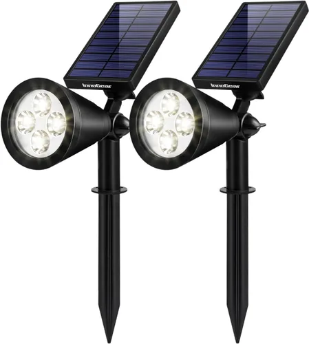 Miniatura 16 de InnoGear Luces solares 2 en 1, impermeables, para exteriores, paisajismo, iluminación, luz de pared, encendido/apagado automático, para patio