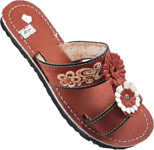 Miniatura 5 de Sandalias Mexicanas de Piel para Mujer Huarache de Piel Hecho en México