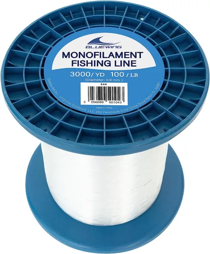 Miniatura 31 de BLUEWING Sedal de pesca monofilamento 6,8,10,12,15,20,25,30,40,50,60,80,100,130,250,300,400 libras, 50,100,500,1000,3000 yardas, hilo de pescar mono