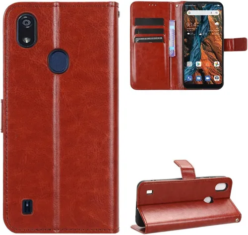 Miniatura 60 de Funda para Boost Mobile Celero 5G + Funda de piel con tapa para Boost Mobile Celero 5G Plus, color negro
