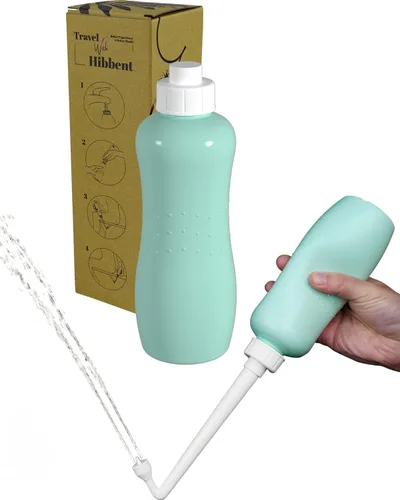 Miniatura 9 de Hibbent Bidé portátil para viajes, bidé de viaje manual para cuidado de higiene personal, uso de limpieza personal, boquilla extendida, spray