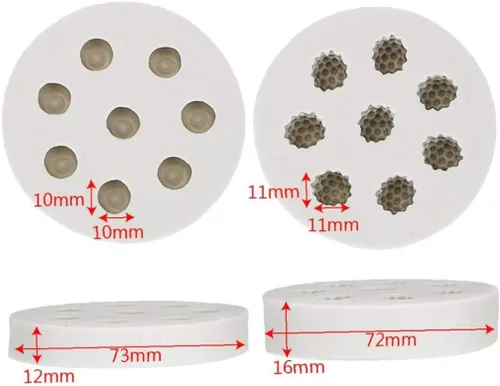 Miniatura 4 de Molde de silicona con forma de arándano y frambuesa, 3D, molde para hornear