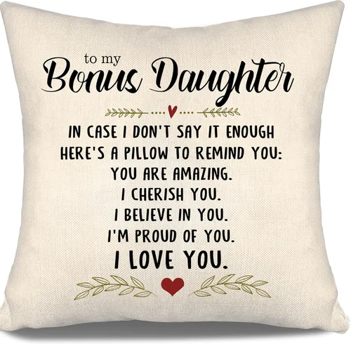 Miniatura 4 de En caso de que no lo diga lo suficiente aquí hay una almohada para recordarte que eres increíble, te aprecio, te quiero. Funda de almohada para tía