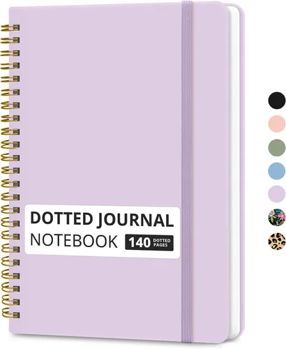 Miniatura 15 de Cuaderno rayado en espiral para mujeres y hombres, 140 páginas, cuaderno de tapa dura con rayas universitarias para trabajo y toma de notas, diarios