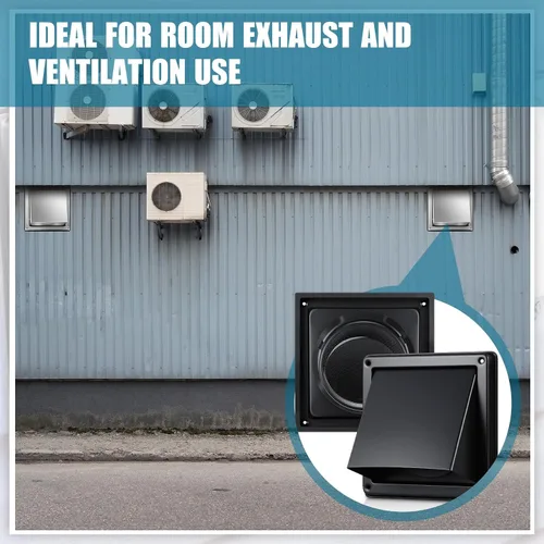 Miniatura 6 de Gisafai Cubierta de Ventilación de Secadora de 4 Pulgadas para Exteriores con Pantalla de Acero Inoxidable, Cubierta de Ventilación de Escape