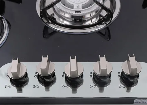 Miniatura 6 de Estufa de gas de 30 pulgadas de vidrio templado con 5 quemadores Estufa de parrilla de cocina de gas, LPG/NG convertible, estilo 1
