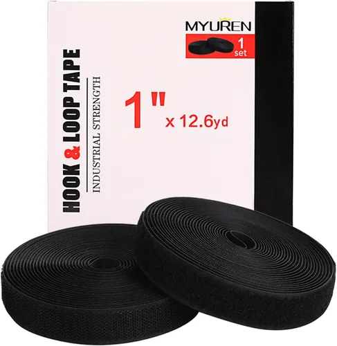 Miniatura 9 de MYUREN - Velcro en tejido para coser, estilo gancho y bucle de 3/4 pulgada, tiras de nailon no adhesivas en la parte posterior, cinta entrelazada