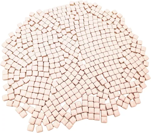 Miniatura 15 de 500 PCS / 1.1 LB Azulejos de Mosaico Cuadrados de Cerámica, 0.4 x 0.4 pulgadas Hechos a Mano para Hacer Micro Azulejos de Mosaico Creativos
